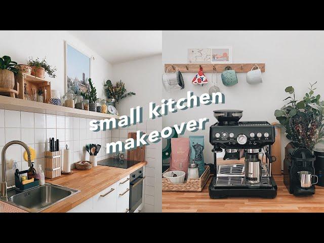 7m² kitchen makeover + DIY coffee station ️