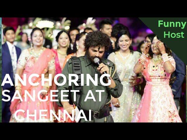 Girish Sharma hosting Marwadi Sangeet Sandhya at Chennai | Comedy Anchor | Funny Character Anchor