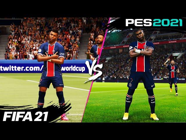 FIFA 21 vs. PES 2021: Celebrations | 4K