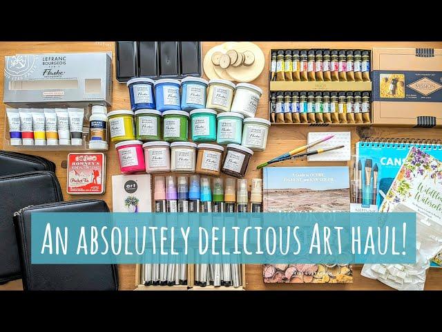 A Gorgeous Big Art Haul: Jackson's, Amazon, Cass Art. Flashe Paints, Mission Gold Pure Pigments etc.