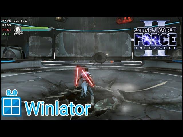 STAR WARS The Force Unleashed 2 Winlator 8.0 R1 Snapdragon 695 Game Test