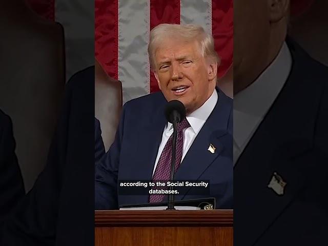 Trump speaks on alleged social security fraud during joint address to congress