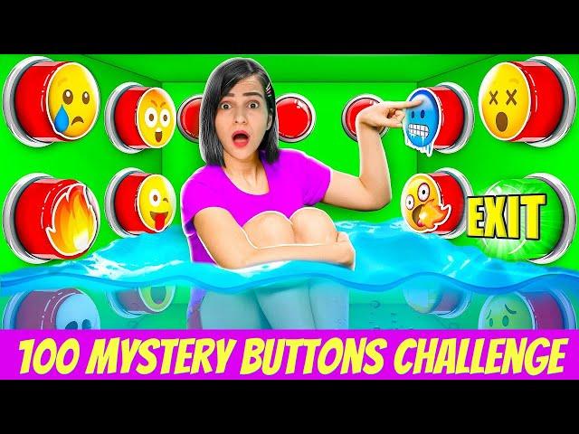 100 Mystery Buttons But Only ONE Will Let You ESCAPE Challenge