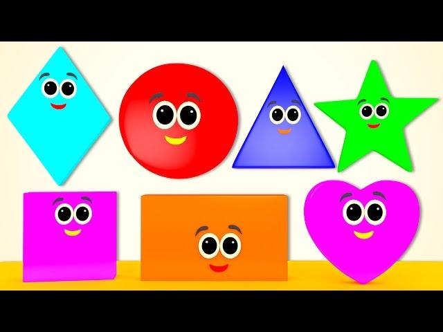 Shapes Song | Learn Shapes | Nursery Rhymes From Pre School