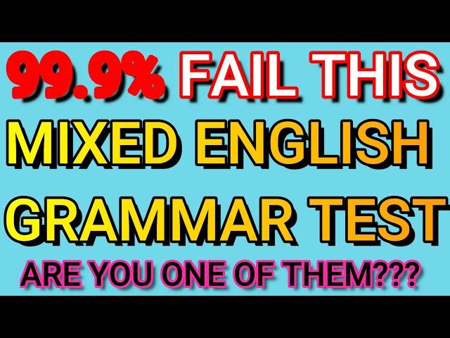 English Grammar Quiz: Gap Filling/ Mixed Test 5 |English MasterClass|