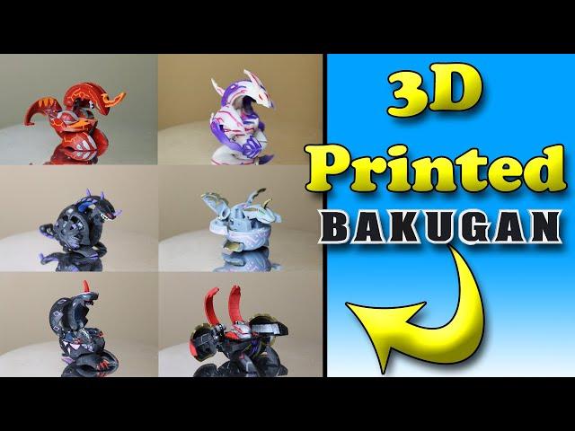 All My 3D Printed BAKUGAN!