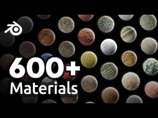 HUGE Material Collection Addon for Blender 2.8!