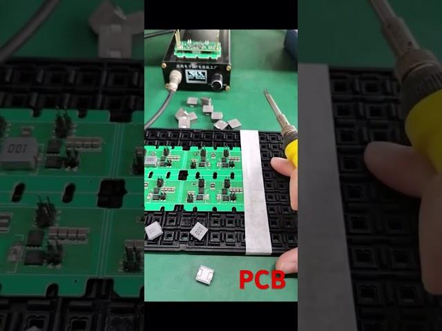 #electronic #circuit #pcb removing elektronik devre üzerinden entegre sökmek