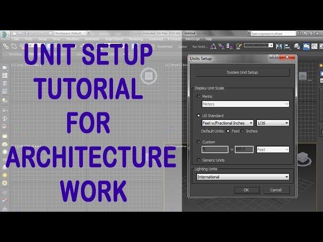 3ds max tutorial HINDI : How to set unit setup for Architectural modeling