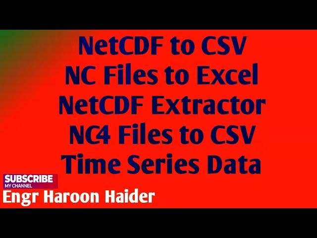 How to Extract NetCDF Data Using ArcGIS || NetCDF Extractor || Copy GIS Attribute Table to Excel ||