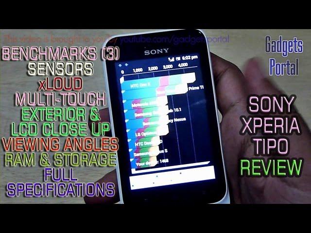 Sony XPERIA TIPO REVIEW :Full HARDWARE TEST HD by Gadgets Portal