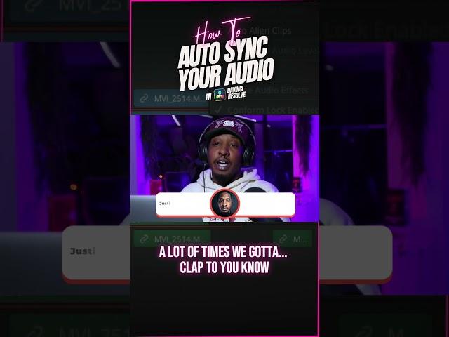 Learn How to Automatically Sync Your Audio In DaVinci Resolve 18!