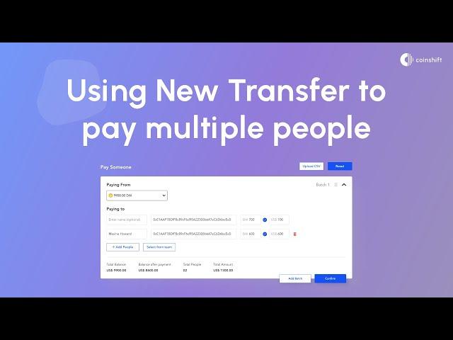 Flexible Mass Payouts (New Transfer)