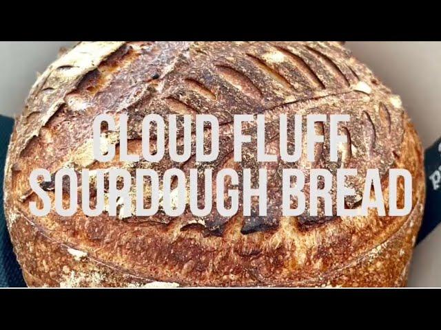 Fluffy sourdough bread with mashed potatoes.. Yummm!