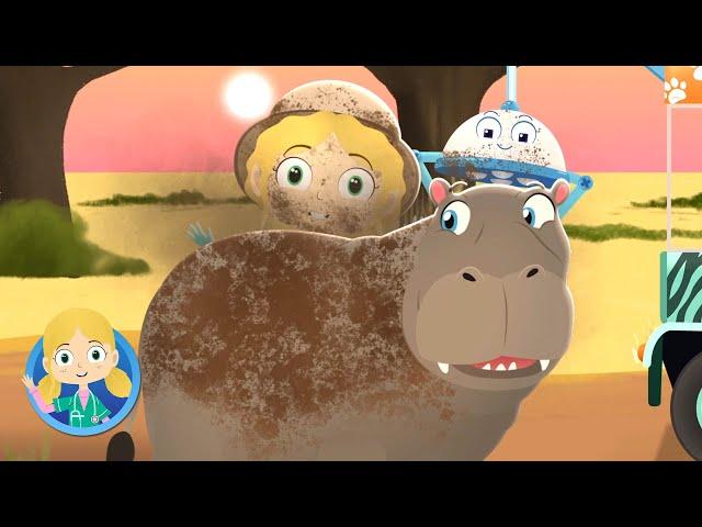 The Hippo and the Meerkat | Doctor Poppy's on Safari | Animals For Kids | Cartoon Animals