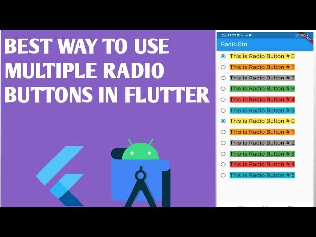 Flutter Radio Button | Radio Button in Flutter || Custom  Radio Buttons Flutter | #8