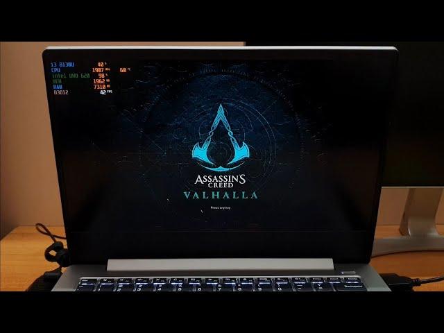 Testing Assassin's Creed Valhalla on intel UHD 620 (i3 8130U & 8GB RAM)