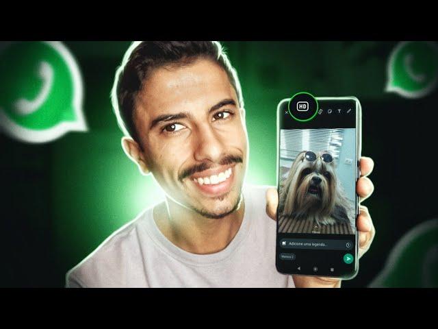 Como ENVIAR FOTOS E VÍDEOS COM QUALIDADE MÁXIMA no WHATSAPP | NOVA FUNÇÃO OFICIAL!