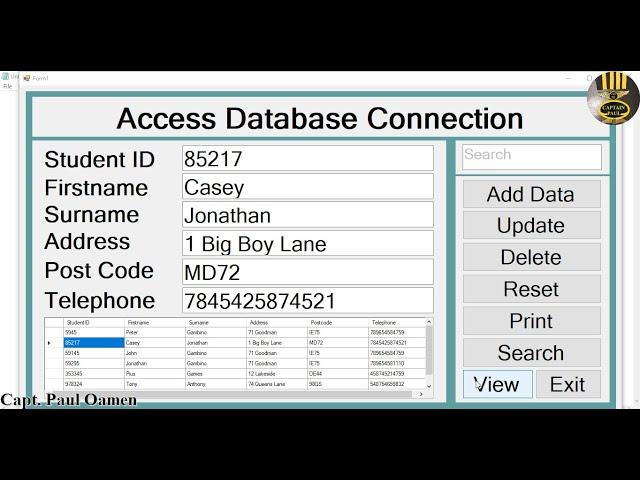 How to Create Visual Basic.Net MS Access Database Connection with Save, and Search - Part 1 of 2