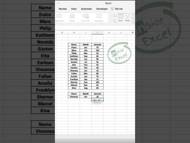 Dget Function in excel #exceltips #tips