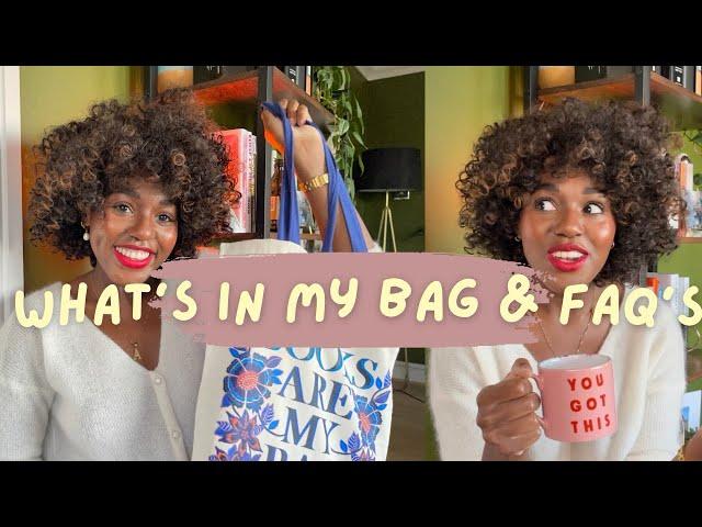 What’s in my bag: booktube edition  & answering some FAQ's 