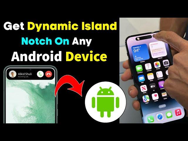 iPhone dynamic island apply on android phone | iphone 14 pro dynamic island on android phone