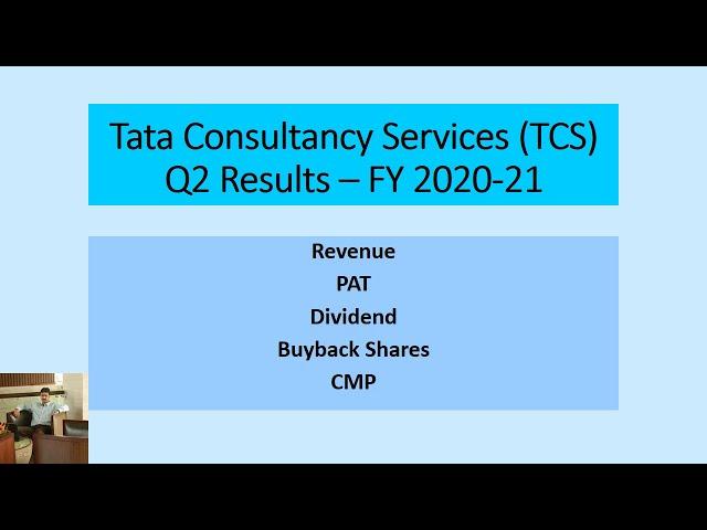 TCS  Q2 FY 20-21 Results Dividend Buyback Shares