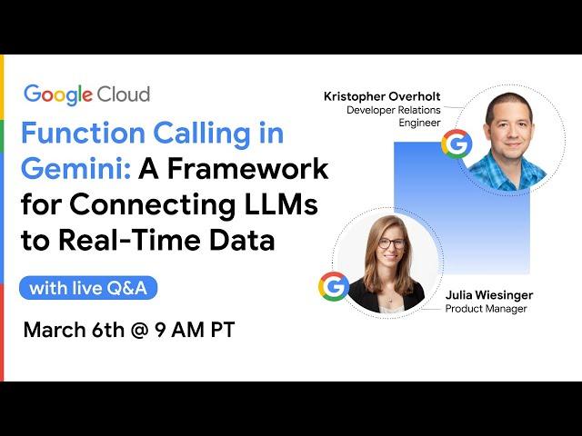 Function Calling in Gemini: A Framework for Connecting LLMs to Real-Time Data