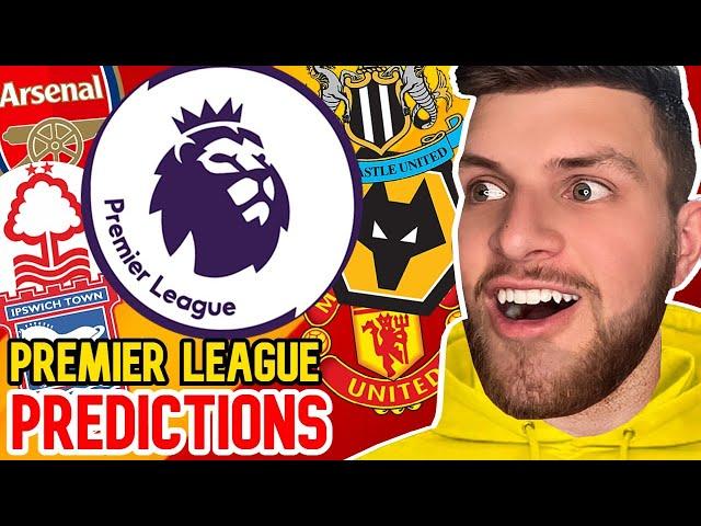 MY NEW PREMIER LEAGUE TABLE PREDICTIONS