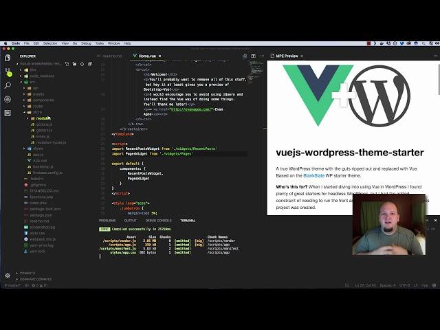 Vuejs Wordpress Theme Starter - Getting Started