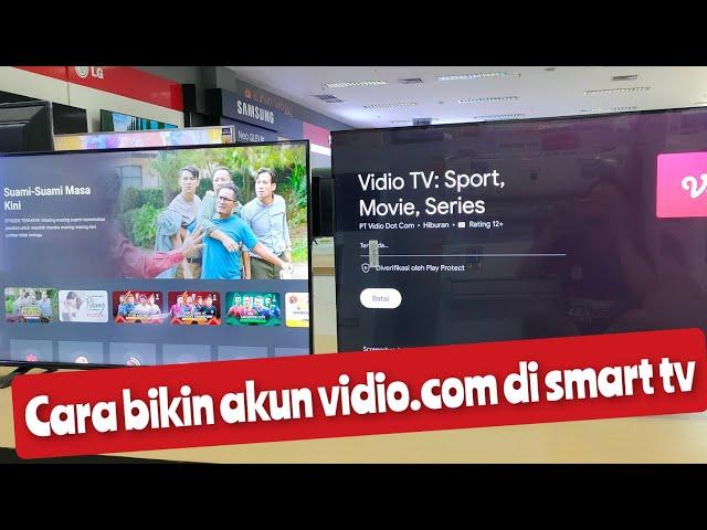 CARA BIKIN AKUN VIDIO.COM & AKTIVASINYA DI SMART TV