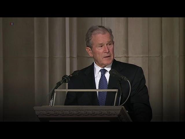 Джордж Буш-младший попрощался с отцом