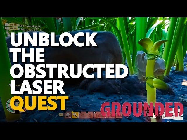 Unblock the obstructed laser Grounded