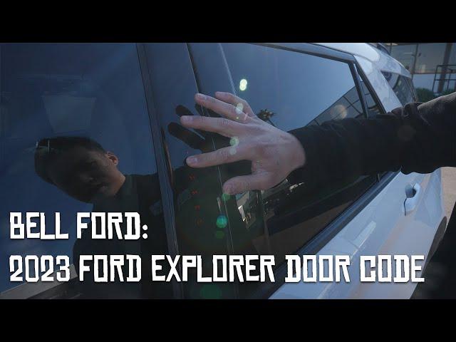 How To Set Up The Door Code on 2023 Ford Explorer #ford #explorer
