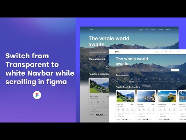 Create A Sleek Navbar With Seamless Scrolling: Fixed And Dynamic Prototyping In Figma Ui Design