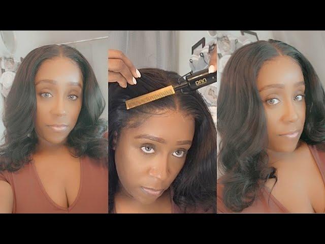 INSTALLING BODY WAVE LACE FRONT WIG | AFFORDABLE HD LACE WIG | GLUELESS WIG INSTALL | ALIPEARL HAIR