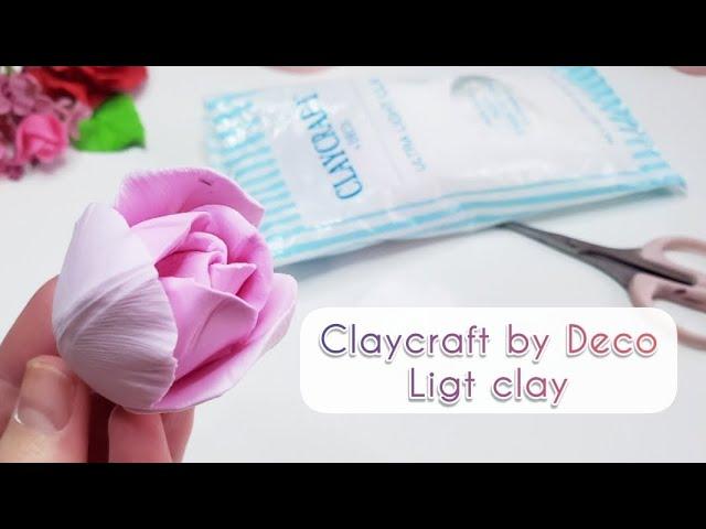 Claycraft by Deco, light clay огляд нової глинки + короьенький МК по ліпці тюльпана