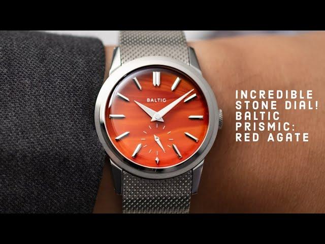 NEW Baltic Prismic Stone Dial | Red Agate Limited Edition— is this peak modern dress watch?