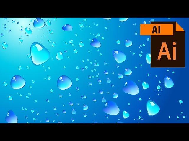 Design a Realistic 3D Water Drop Effect in Adobe Illustrator CC Tutorial | Full HD