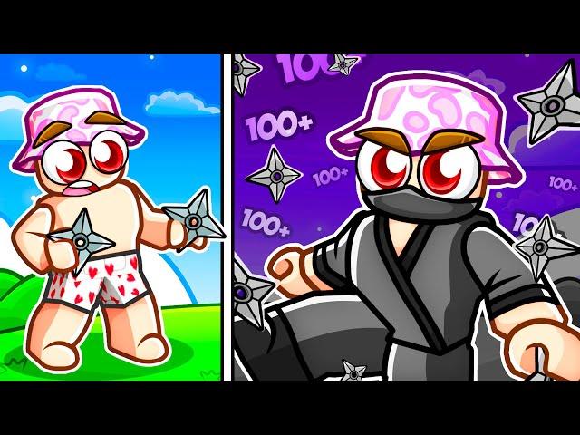 De Ninja Débutant à NINJA PRO sur ROBLOX en Trichant sur Ninja Star Simulator)