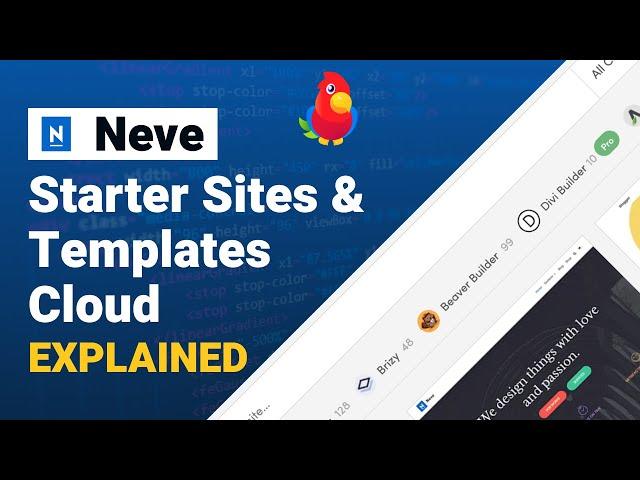 Neve WordPress Theme  - Exploring Starter Sites & The Templates Cloud Feature (2022)