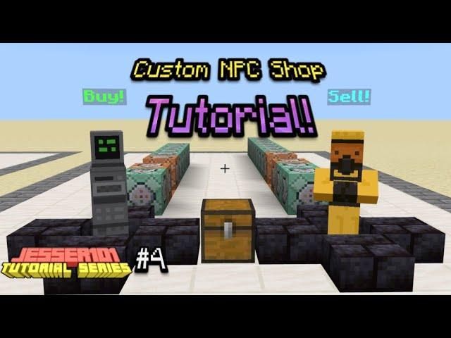 How to Create Custom NPC Shops in Minecraft (Bedrock Edition) 1.16+ -Tutorial Series #004