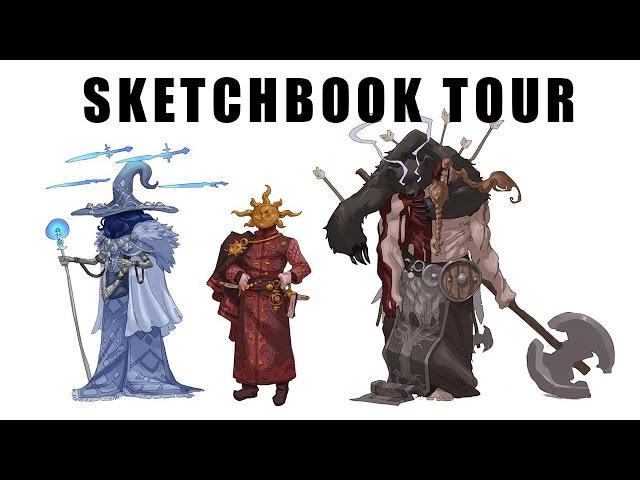 Sketchbook Tour with Character Concept Artist (Ryan Pallett)