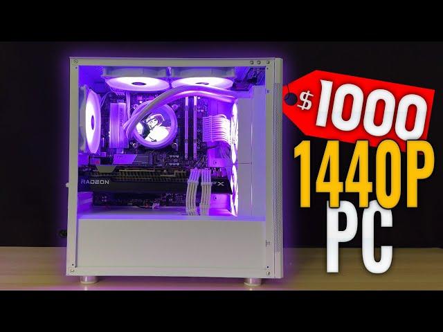 BEST $1,000 BUDGET 1440P Gaming Pc Build (All new parts)