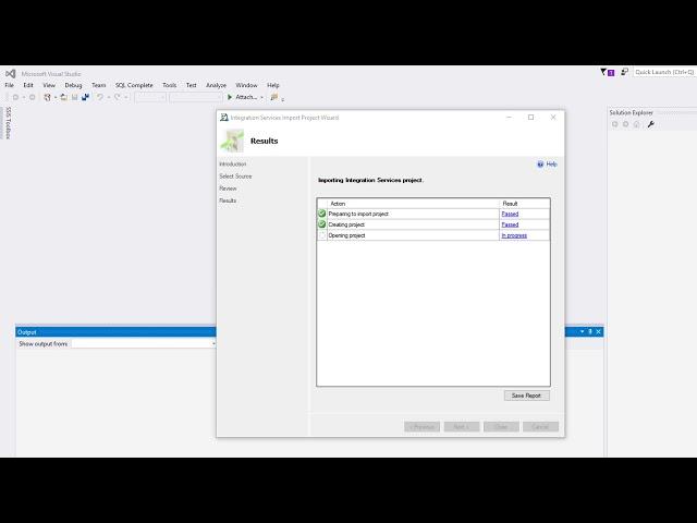 Import package from ssis catalog