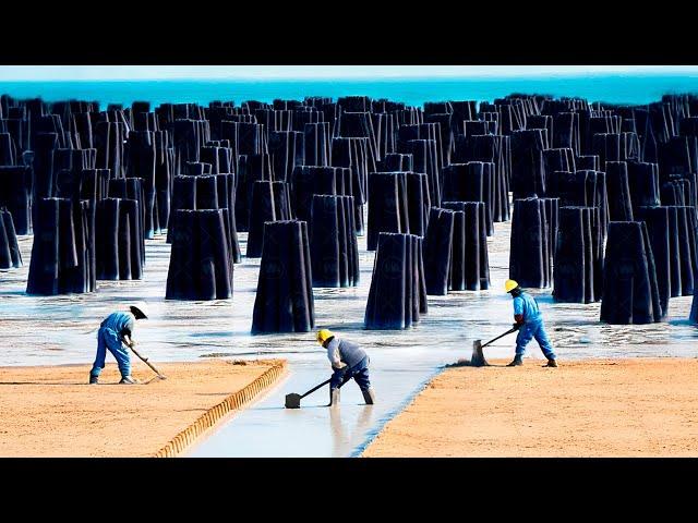 China Started Dumping Tons of Concrete into the Ocean, a Few Months Later the Result Was Unexpected