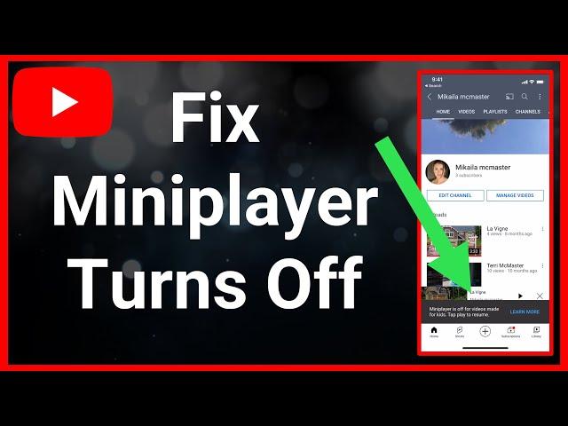 How to FIX YouTube MiniPlayer Turns Off For My YouTube Video