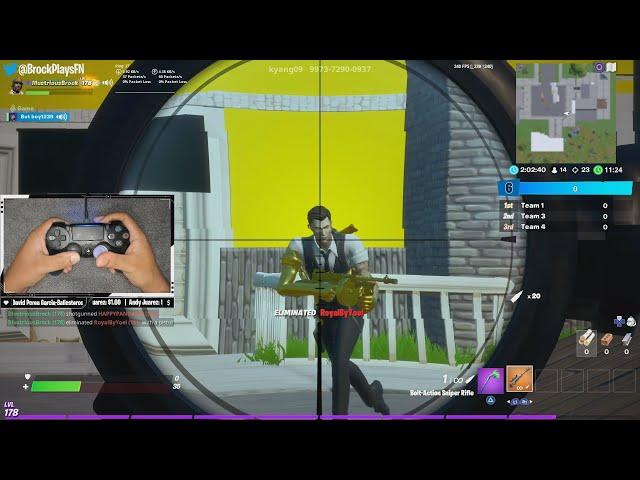 Gun game is easy when you have Aimbot (Nuketown)  | BrockPlaysFortnite