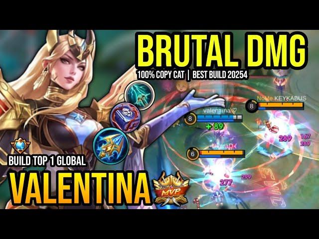 VALENTINA BEST BUILD 2024 | BUILD TOP GLOBAL VALENTINA GAMEPLAY | MOBILE LEGENDS