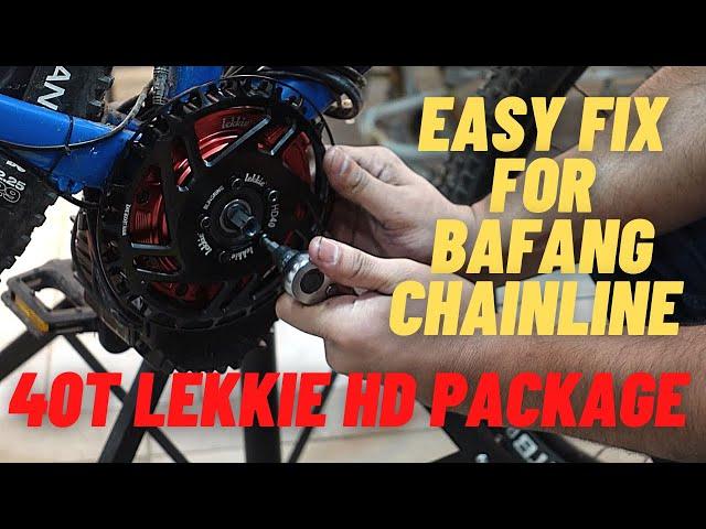 Bafang Chainline Issue Fix/Lekkie 40T Bling Ring HD Package Install